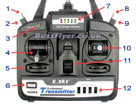 ESky Transmitter - EK2-0406A ESky Receiver - EK2-0420A ESky Pro Gyro 