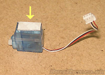 you'll see the flashing light on the control box