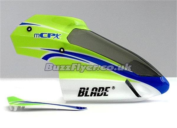 Blade mCP X Green Canopy With Vertical Fin