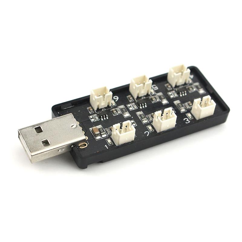 EMAX 6-Port Charger 1S LiPo USB PH2.0
